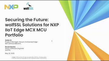 Securing the Future: wolfSSL Solutions for NXP IIoT Edge MCX MCU Portfolio