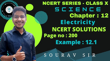 Example 12.1 Pg 200 | Ch - 12 Electricity | Class 10 solutions | NCERT Solutions Class 10 Science |