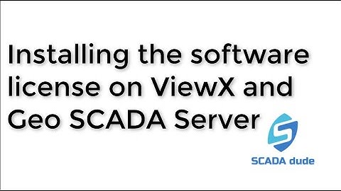 How to install the software license on ViewX and Geo SCADA Server