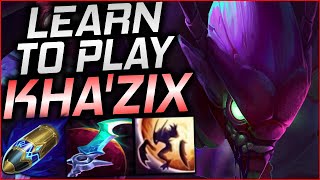 Beginners Guide to KhaZix Jungle Season 13 | Informative Gameplay Commentary @Tinjus