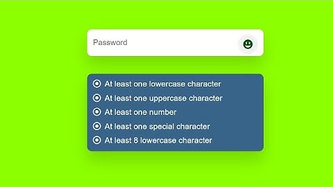 Password Validation Check in Javascript | Show Hide Password Toggle || HTML & Css & JavaScript