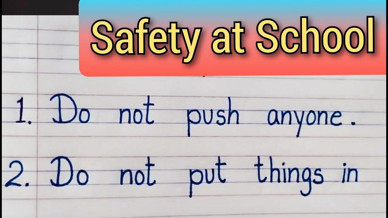 child safety in school essay