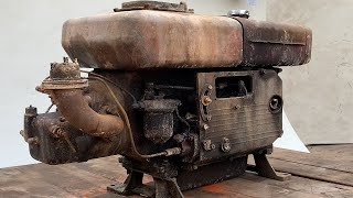 Completely Restore Old Damaged D15 Diesel Engine // Restore And Repair Old D15 Diesel Engine