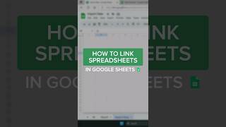 Link spreadsheets #shorts