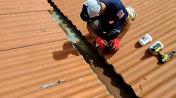 Qual produto passar na calha para não enferrujar?