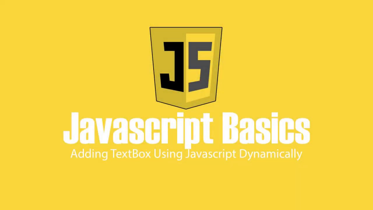 DYNAMICALLY ADD TEXTBOX USING JAVASCRIPT - YouTube
