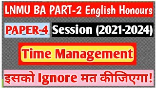 LNMU BA PART-2 English Honours PAPER-4 2023 Examination |Session (2021-2024)|
