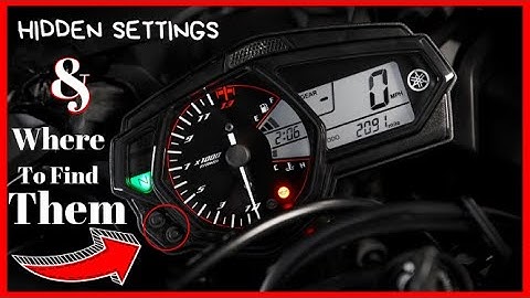Yamaha R3 - How To Adjust Dashboard Features & Settings