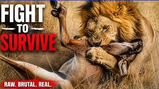 Lion vs Antelope: The Brutal Fight for Survival 😱🦁|Raw Wildlife Moment  | Nature’s Deadliest Hunt