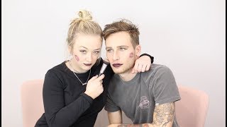 DOING MY BOYFRIEND'S MAKEUP (he's my pretty boy!)