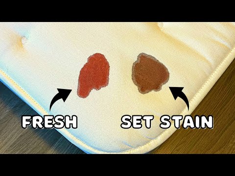 Video: How to remove a blood stain from a mattress: useful tips