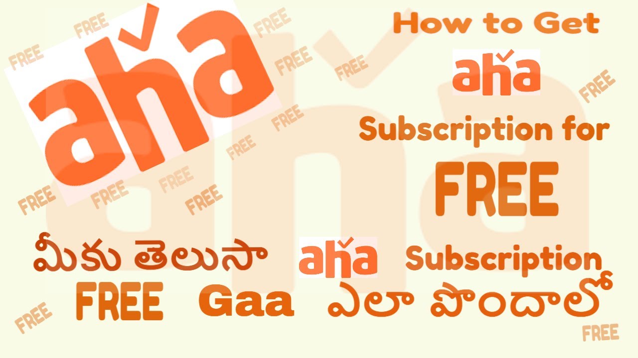 aha - How to get aha free subscription | 2021 how to get aha free Telugu | @Telugu 
