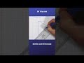 How to Draw a Cube   3D Trick art on Graph paper #shorts