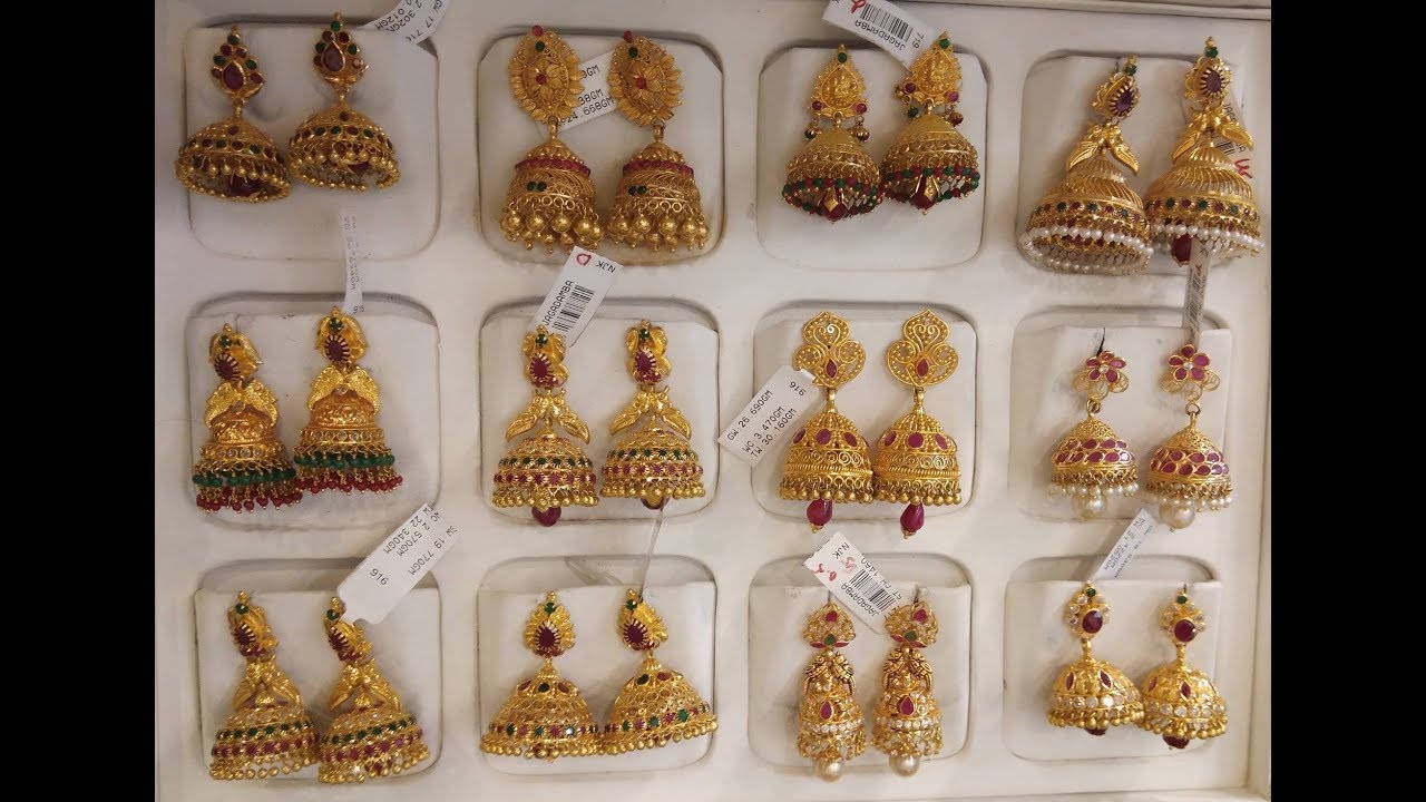 Share more than 112 gold jhumka earrings grt latest