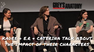 Caterina, E.R and KaDee talk about the impact of Amelia, Kai and Charlotte from Grey's Anatomy