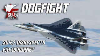 DCS: Su-57 Felon Disrespects F/A-18C Hornet in a Dogfight.