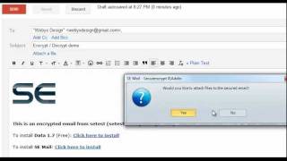Mail Encryption with Gmail/Yahoo and SecurEncrypt