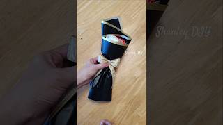Easy single satin rose wrapping tutorial #ribbonroses #satinribboncrafts #satinrose