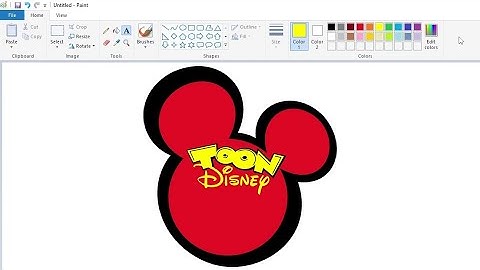How to draw the Toon Disney logo using MS Paint | How to draw on your computer