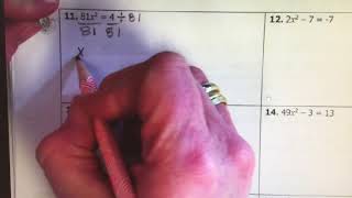 Alg 1B: Quadratics: Lesson 7: Square Roots