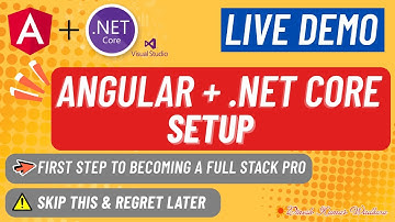 Angular + .NET Core Live Project Setup | Start to Finish Full Stack Guide (2025 Edition)