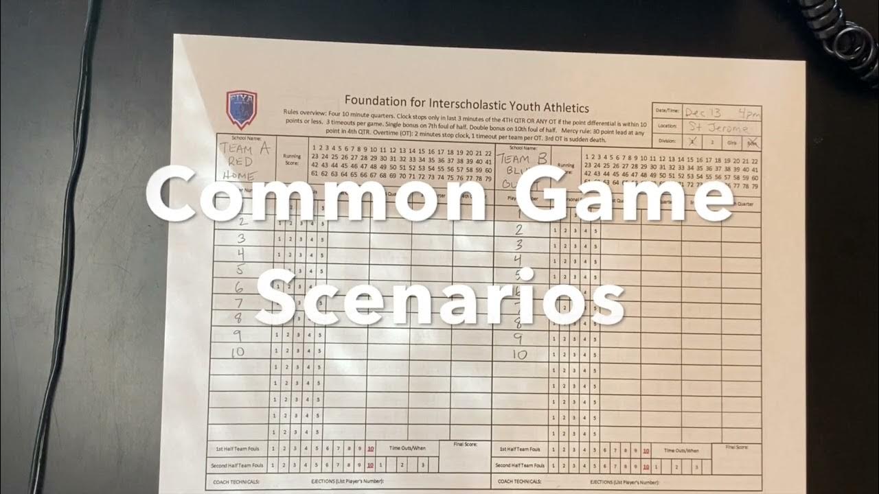 FIYA Basketball Scorekeeping Training YouTube