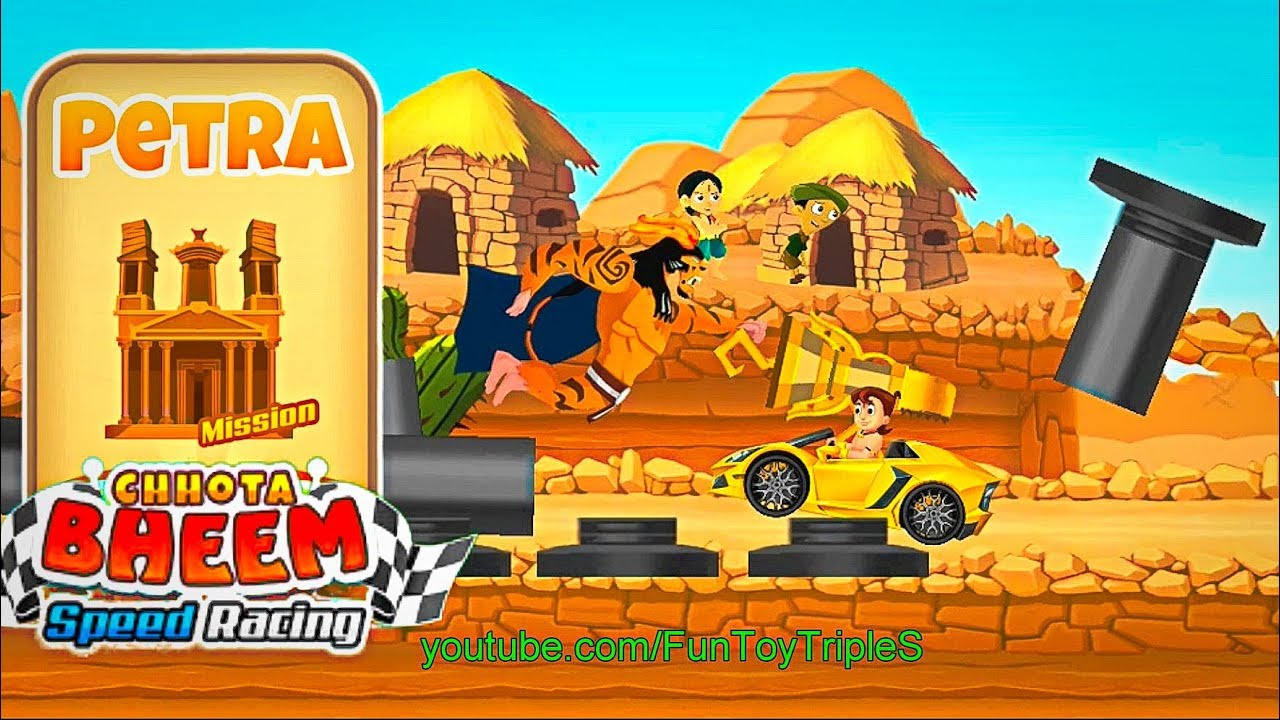 Chhota Bheem Speed Racing #15 mission PETRA - Yellow Lamborghini - YouTube
