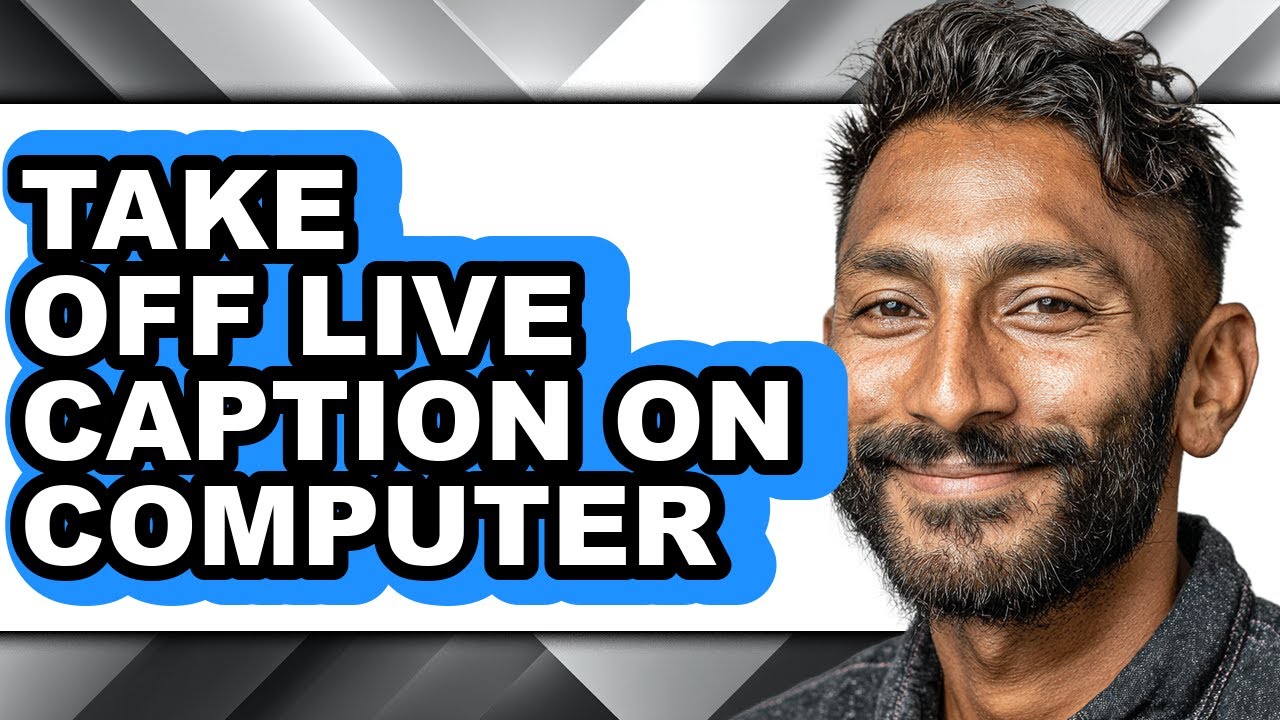How to Take Off Live Caption on Computer - Step by Step - YouTube