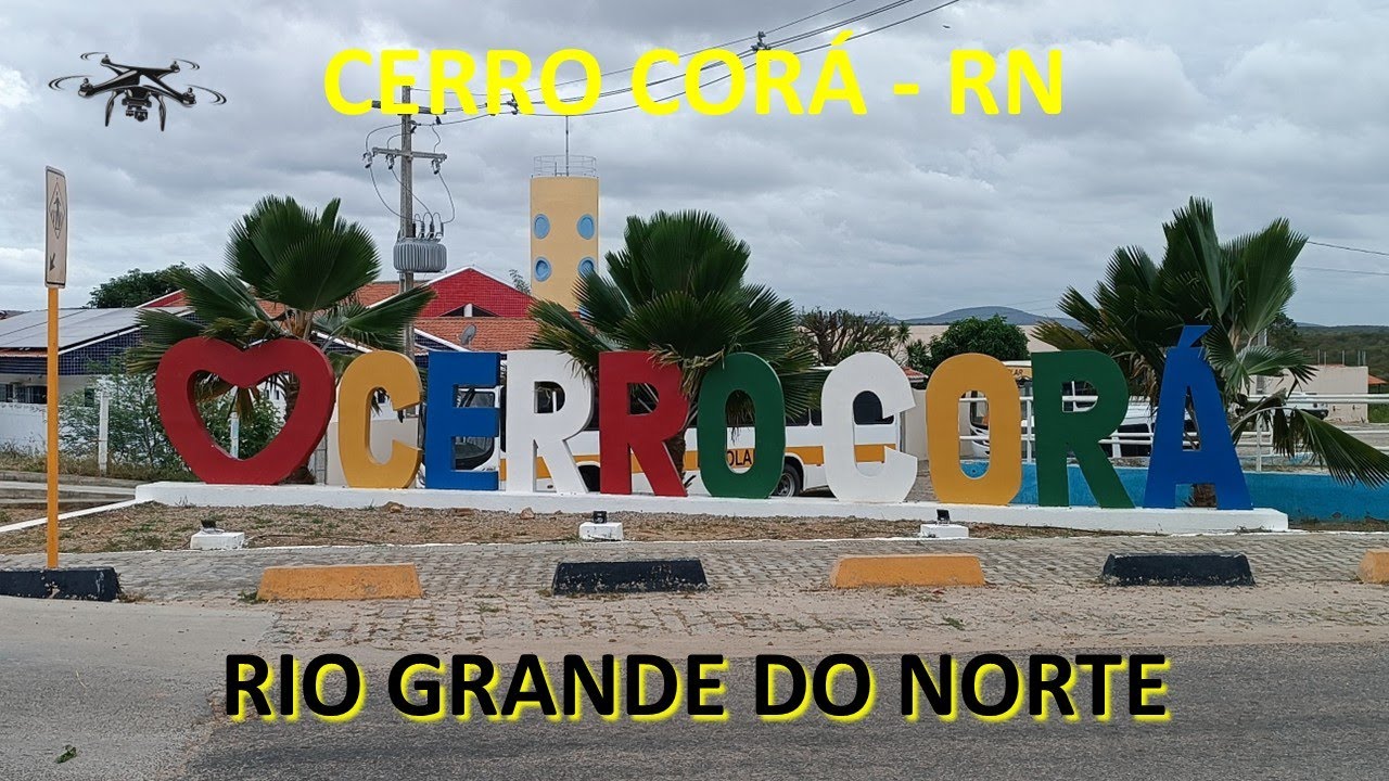 Cerro Corá cidade do Rio Grande do Norte região da serra no sertão do Seridó Brasil por J Drones