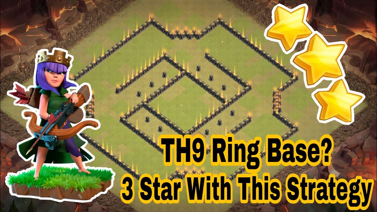 Clash Of Clans - TH9 Trophy Troll Base Best Town Hall 9 Defense With New  Air Sweeper 2015 - YouTube