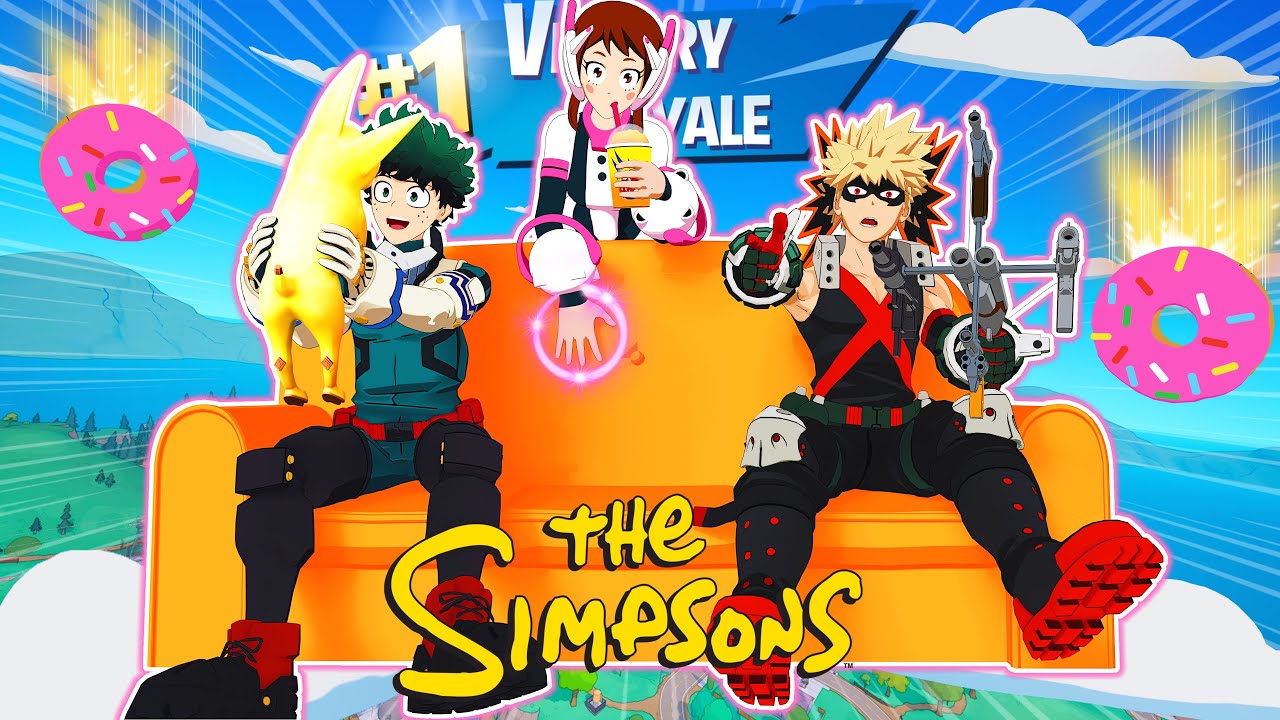 MHA Voice Actors Play The SIMPSONS SEASON! (Fortnite)