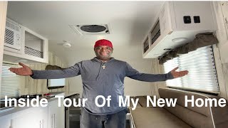 My Tiny RV Life | Inside Tour Of My New Travel Trailer | Biggest Walmart Haul