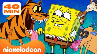 SpongeBob | Każdy stwór ze SpongeBoba Kanciastoportego! | 40minutowa składanka | Nickelodeon Polska