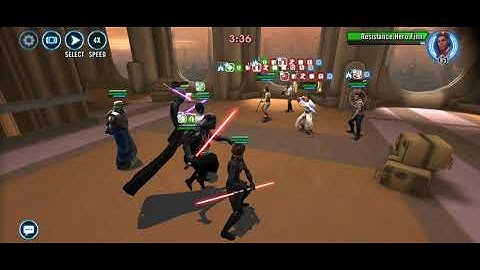SWGOH non-GL vs Rey counter Fail