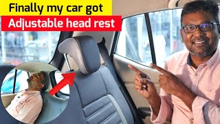 Finally my car got adjustable headrest !!! - Installing rear seat headrest | full demo