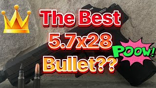 The Best 5.7x28 Bullet?  Testing the black dragon fang by Vanguard Outfitters