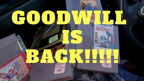 Goodwill is back!!!! video game hunting.