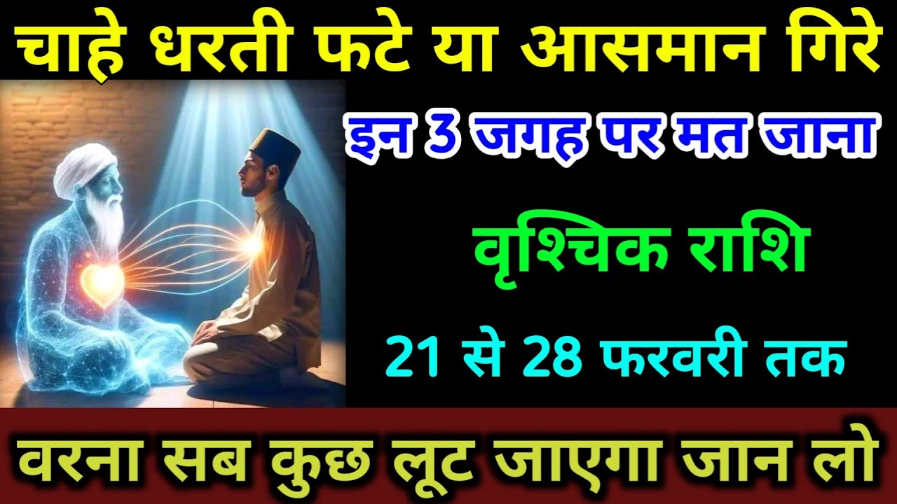 वृश्चिक राशि 21 से 28 फरवरी इन 3 जगह पर मत जाना वरना जिंदगी नर्क बन जाएगी सावधान | Vrishchik Rashi 