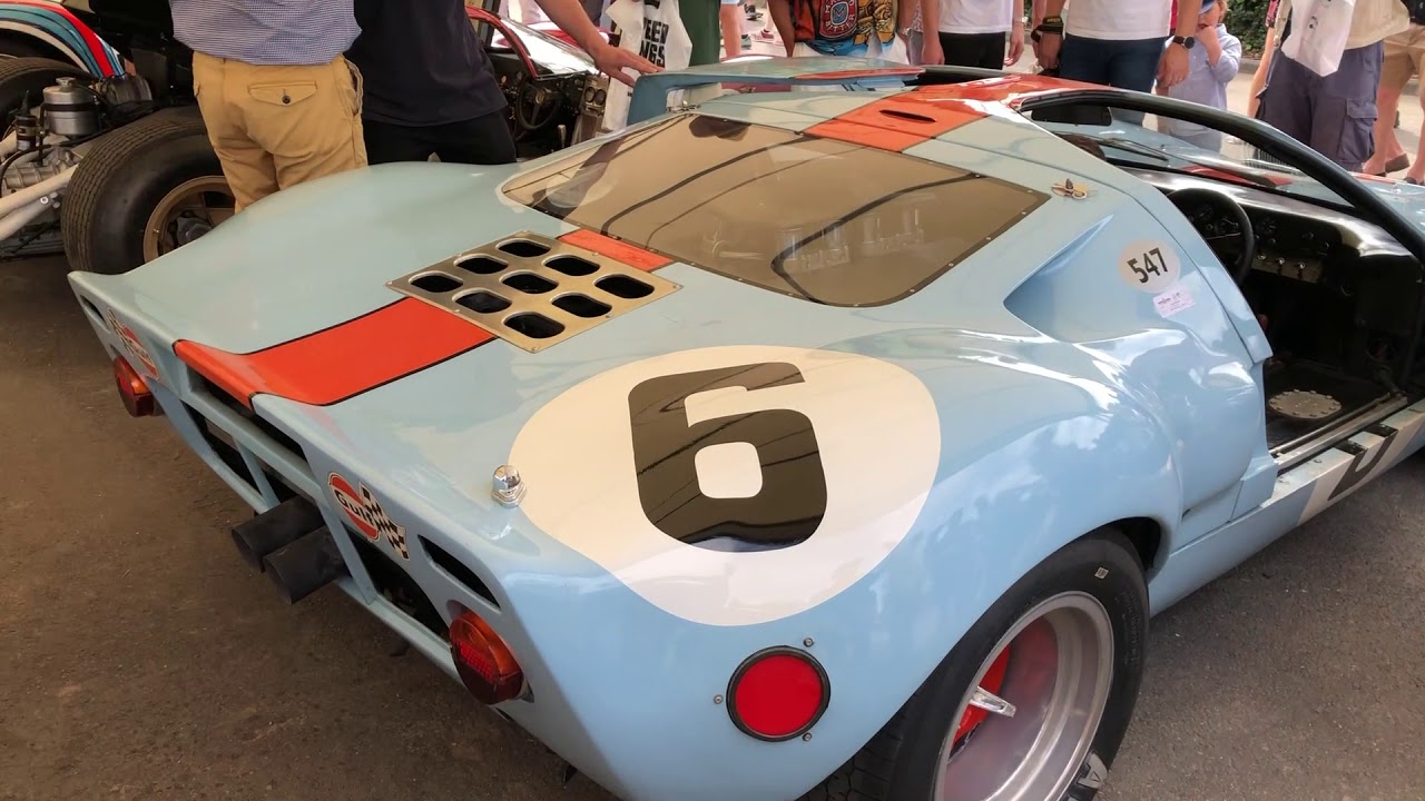 She S Alive Warming Up Of Ford Gt40 P 1075 At Goodwood Fos 19 Youtube