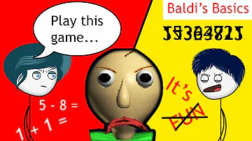 When a Gamer's Mom makes him play Baldi's Basics