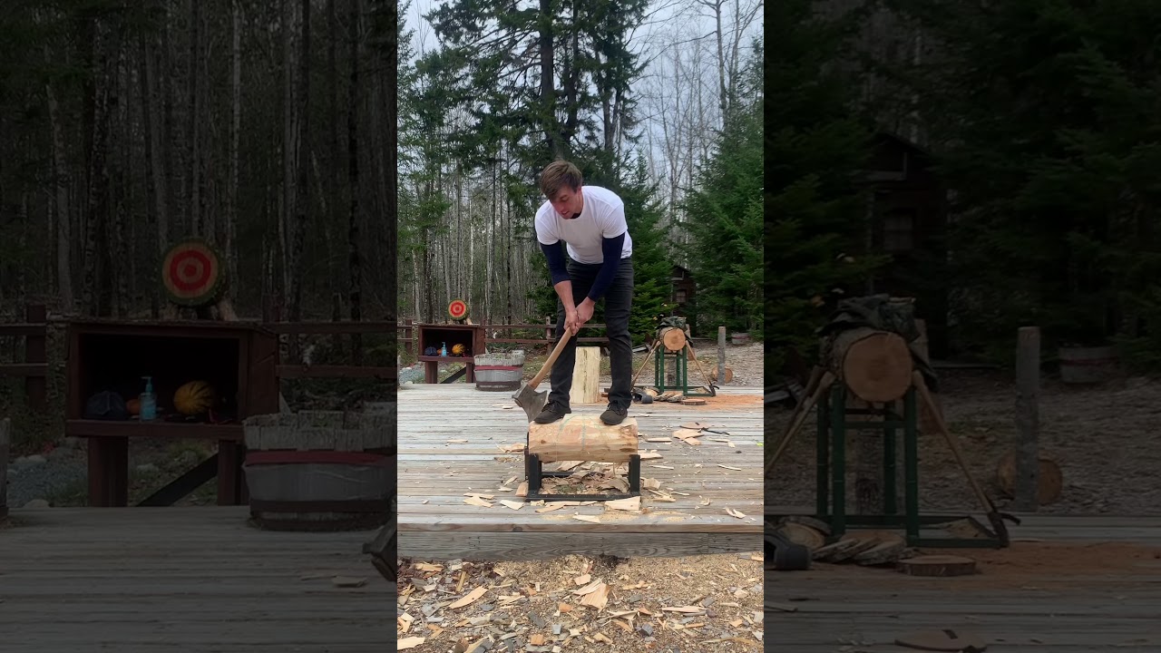 How to chop an Underhand   Turbo Tom Pro Timbersports Athlete