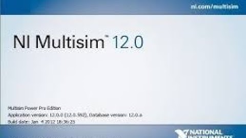 Install Multisim 12.0