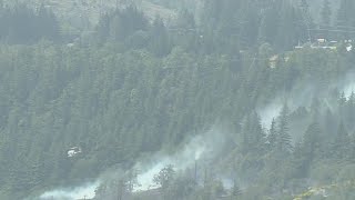 2 fires along SR 14 continue to burn