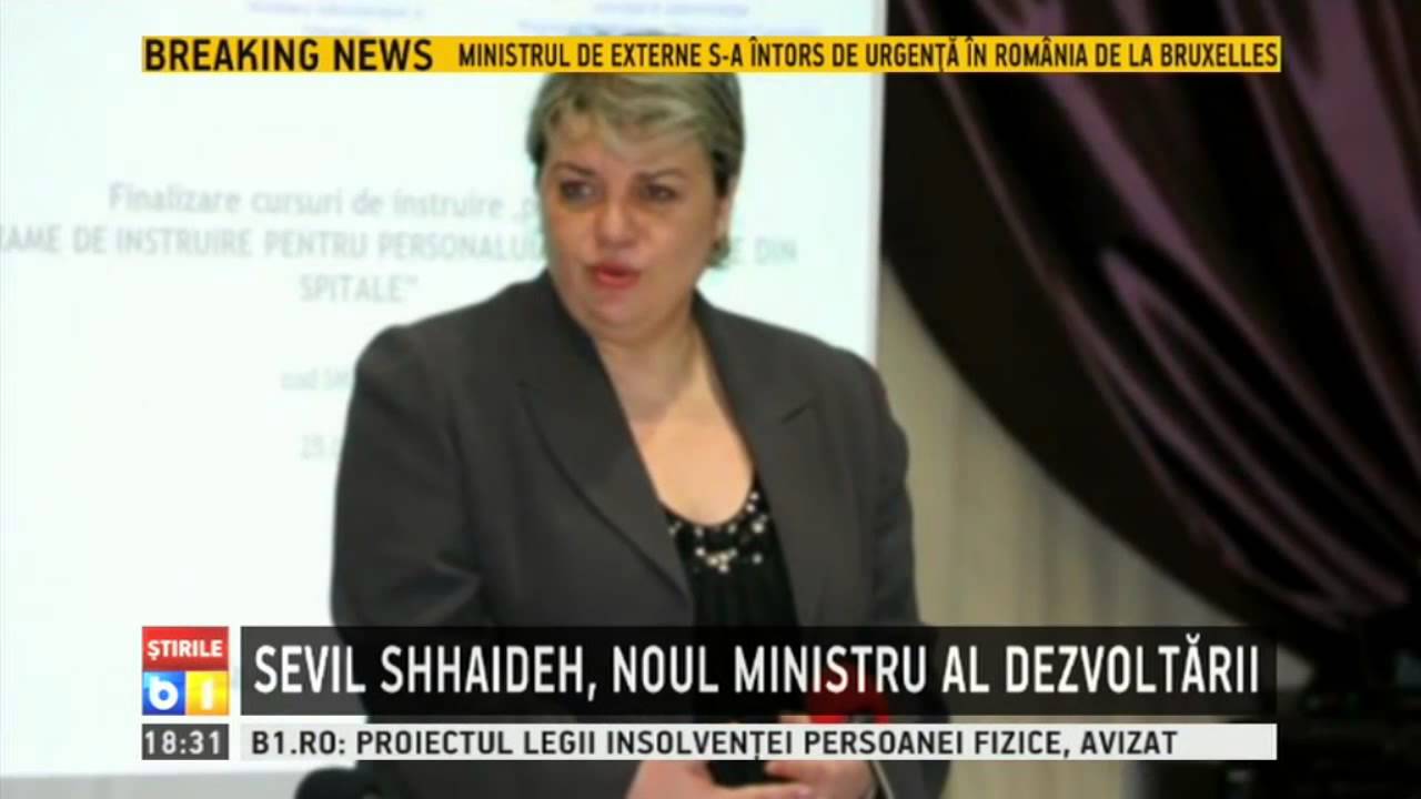 Sevil Shhaideh noul ministru al Dezvoltarii