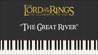 Lord of the Rings 1 - The Great River (Synthesia Piano)