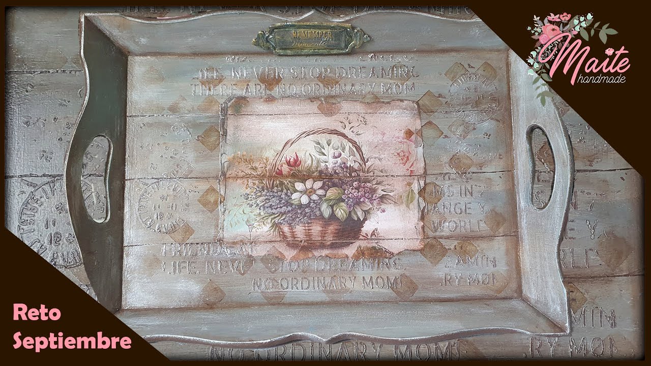 Reto Septiembre: Bandeja Vintage Decor