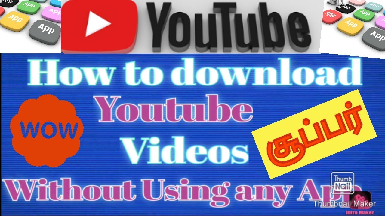 How to download youtube videos without using any app l Explained in Tamil l Vivek Infotech Tamil