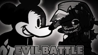 FRIDAY NIGHT FUNKIN' Mod EVIL Boyfriend VS Mickey Mouse DAY 2 (2.5 Fanmade)