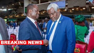 See what happened after Raila met current AU Chair Mousa Faki at state House after rejecting AU JOB!