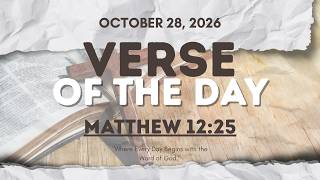 Verse of the Day | Matthew 12:25 [October 28, 2026]